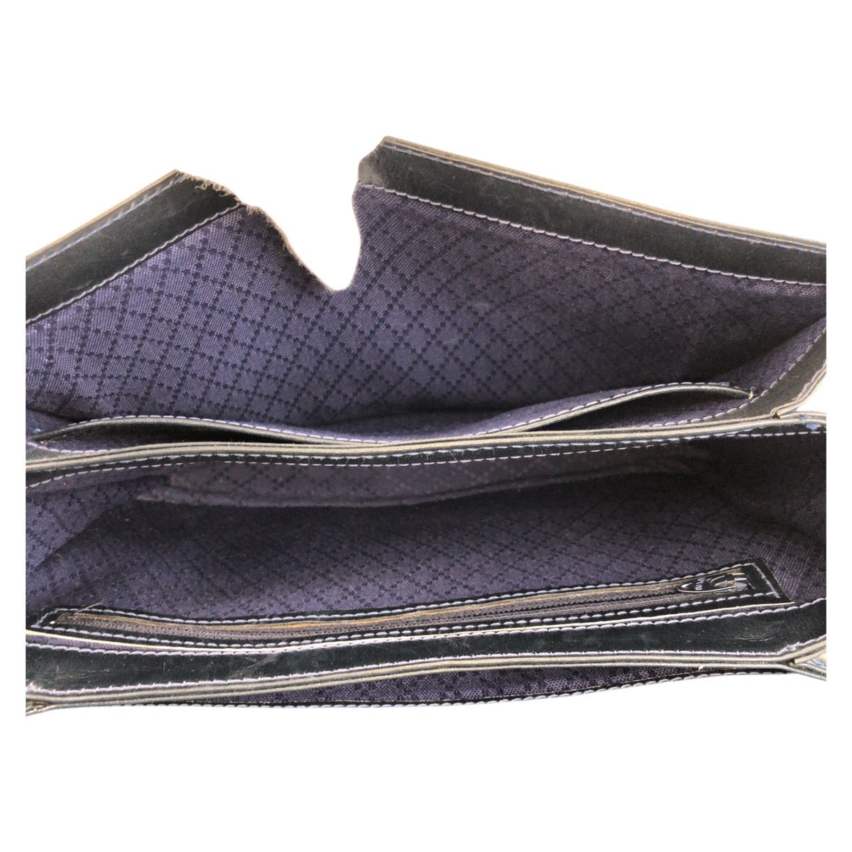 Gucci Shoulder Bag Gg Supreme Canvas, Leather Gray Navy Sherry Line Old Gucci Women