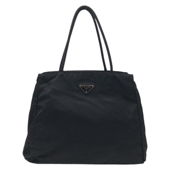 Prada Tote Bag Nylon Black Test Triangular Logo