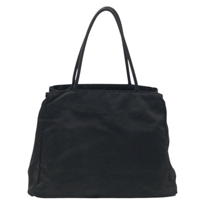 Prada Tote Bag Nylon Black Test Triangular Logo