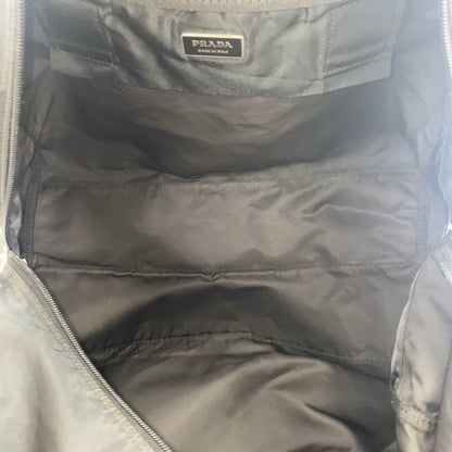 Prada Boston Duffel Bag Nylon Black Boston Duffel Bag Handbag Unisex Test Triangle With Logo Women