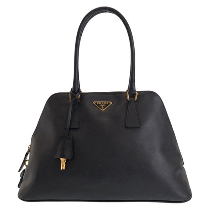 Prada Handbag Leather Black Handbag Shoulder Bag Safiano Women