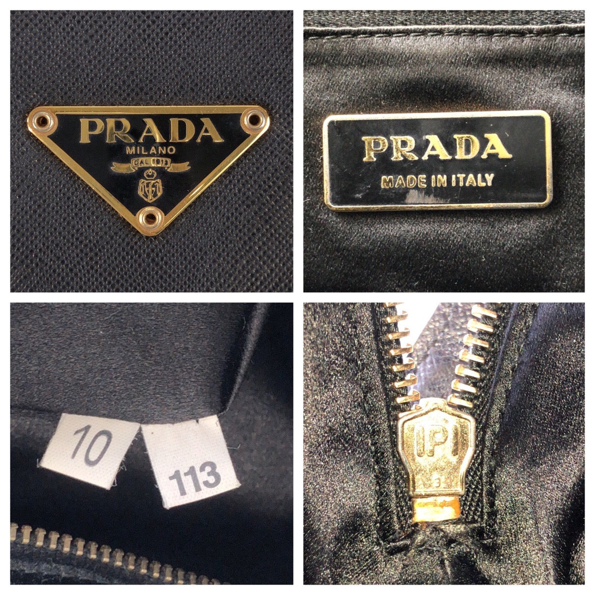 Prada Handbag Leather Black Handbag Shoulder Bag Safiano Women