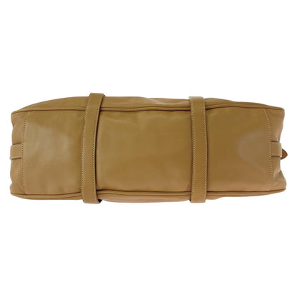 Prada Handbag Bn1903 Leather Beige Gold Metal Handbag Shoulder Bag 2Way Women