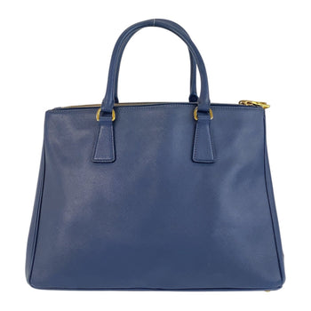 Prada Handbag Leather Blue Goldmetal Handbag Shoulder Bag 2Way Safiano Galleria Trianglewith Logo
