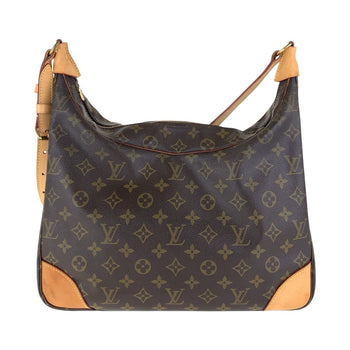 Louis Vuitton Shoulder Bag M51260 Pvc, Leather Brown Gold Metal Monogram Boulogne35 Women