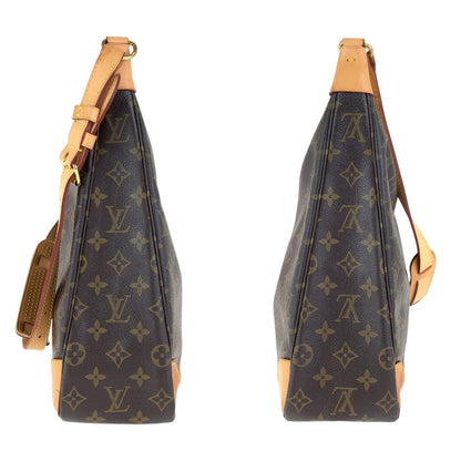 Louis Vuitton Shoulder Bag M51260 Pvc, Leather Brown Gold Metal Monogram Boulogne35 Women