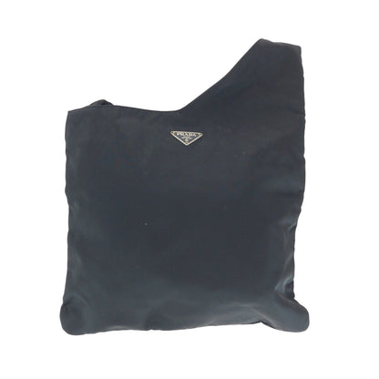 Prada Shoulder Bag Nylon Black Silvermetal Shoulder Bag Sacoche Test Triangle With Logo Women