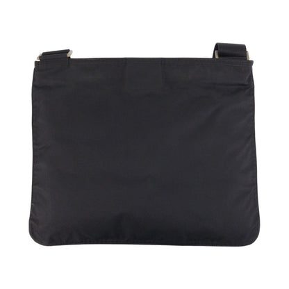 Prada Shoulder Bag Nylon Black Shoulder Bag Messenger Bag Test Triangle With Logo Women