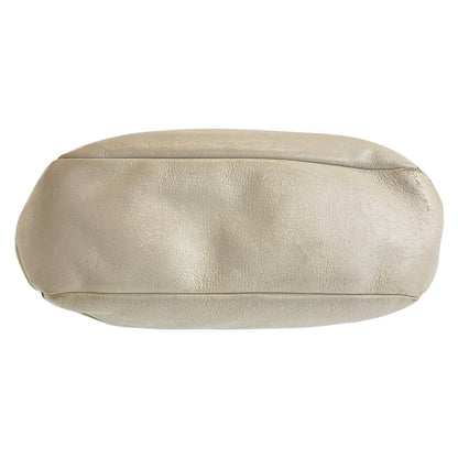 Prada Shoulder Bag Leather White Silvermetal Women