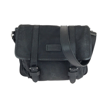 Gucci Shoulder Bag 510335 Nylon, Leather Black Shoulder Bag Pochette Unisex Mens