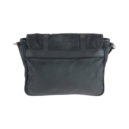 Gucci Shoulder Bag 510335 Nylon, Leather Black Shoulder Bag Pochette Unisex Mens