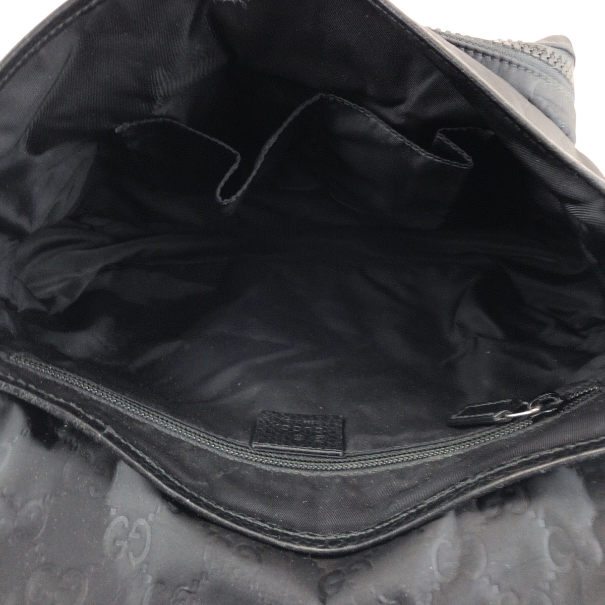 Gucci Shoulder Bag 510335 Nylon, Leather Black Shoulder Bag Pochette Unisex Mens