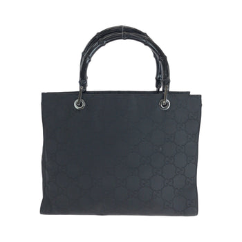 Gucci Handbag 002 1016 Nylon Black Handbag Tote Bag Bamboo Women