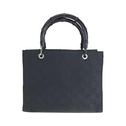 Gucci Handbag 002 1016 Nylon Black Handbag Tote Bag Bamboo Women
