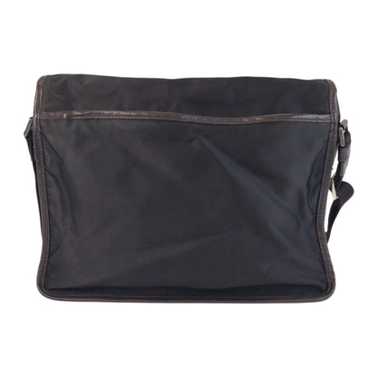 Prada Shoulder Bag Nylon Black Silvermetal Shoulder Bag Messenger Bag Test Triangle With Logo Women