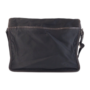 Prada Shoulder Bag Nylon Black Silvermetal Shoulder Bag Messenger Bag Test Triangle With Logo Women