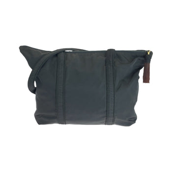 Prada Tote Bag Nylon Black Goldmetal Tote Bag Shoulder Bag Test Logo Embroidery Women