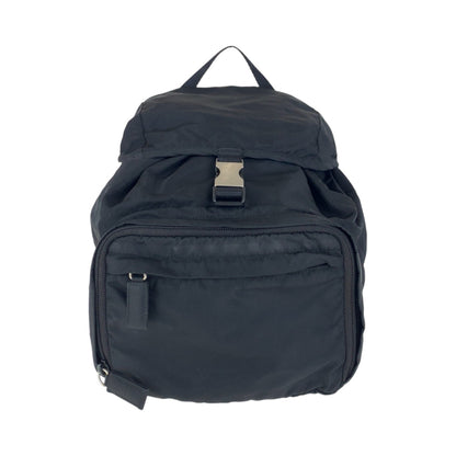 Prada Backpack Nylon Black Silvermetal Backpacks & Daypacks Backpacks Test Triangle With Logo Women