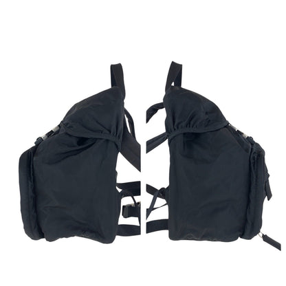 Prada Backpack Nylon Black Silvermetal Backpacks & Daypacks Backpacks Test Triangle With Logo Women