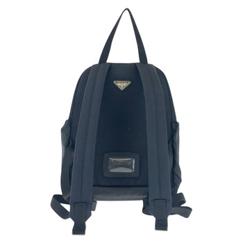 Prada Backpack Nylon Black Silvermetal Test Triangle With Logo