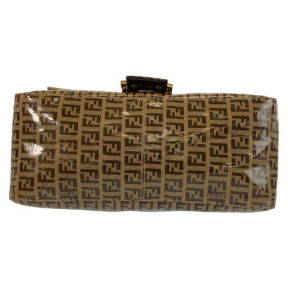 Fendi Shoulder Bag Patent Leather, Leather Brown Zucchino Mamma Bucket Women