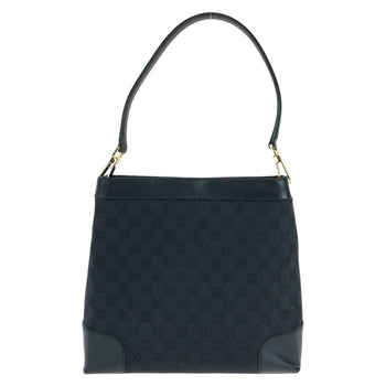 Gucci Shoulder Bag 001 4231 Gg Canvas, Leather Black Goldmetal Women