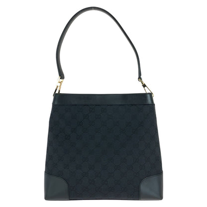 Gucci Shoulder Bag 001 4231 Gg Canvas, Leather Black Goldmetal Women
