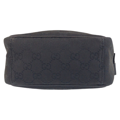 Gucci Shoulder Bag 122759 Gg Canvas Black Black Shoulder Bag Pochette Women(Unisex)