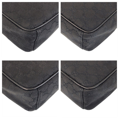 Gucci Shoulder Bag 122759 Gg Canvas Black Black Shoulder Bag Pochette Women(Unisex)