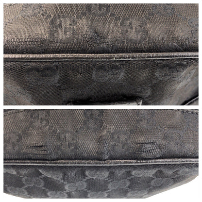 Gucci Shoulder Bag 122759 Gg Canvas Black Black Shoulder Bag Pochette Women(Unisex)