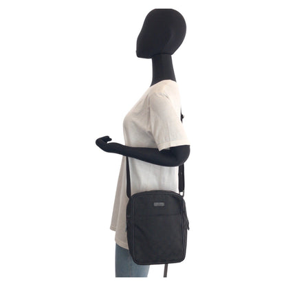 Gucci Shoulder Bag 122759 Gg Canvas Black Black Shoulder Bag Pochette Women(Unisex)