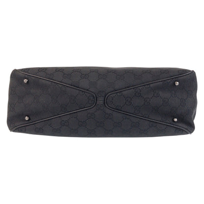 Gucci Tote Bag 113017 Gg Canvas, Leather Black Black Tote Bag Shoulder Bag Women