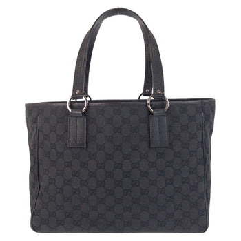 Gucci Tote Bag 113017 Gg Canvas, Leather Black Black Tote Bag Shoulder Bag Women