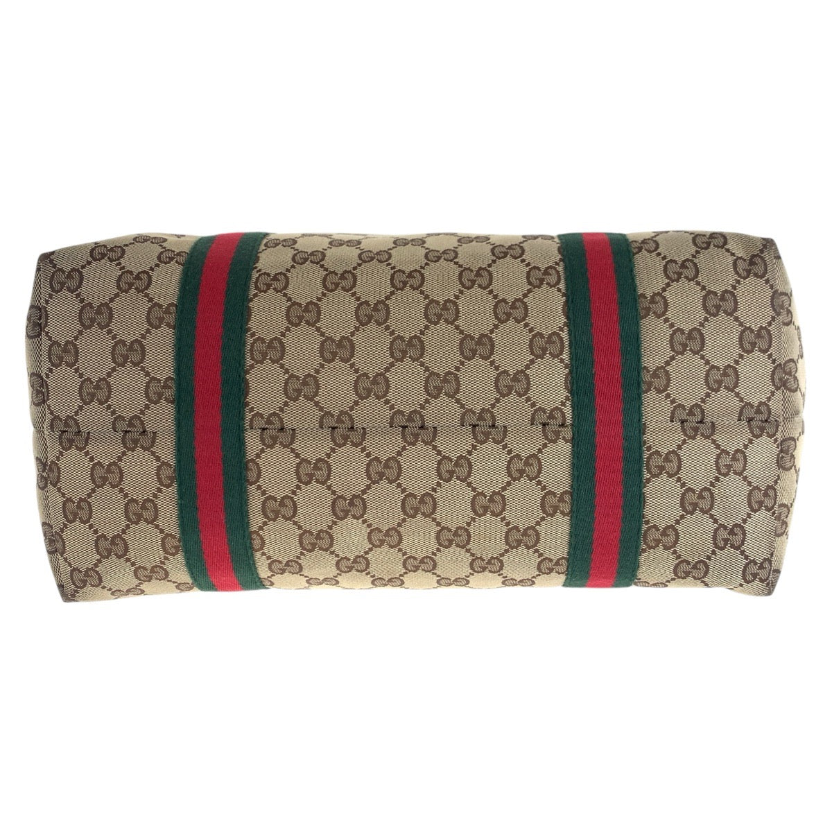 Gucci Tote Bag 139260 Gg Canvas, Leather Brown White Gold Metal Tote Bag Shoulder Bag Sherry Line