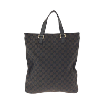 Gucci Tote Bag 272347 Gg Canvas Brown Gold Metal Tote Bag Handbag Mens