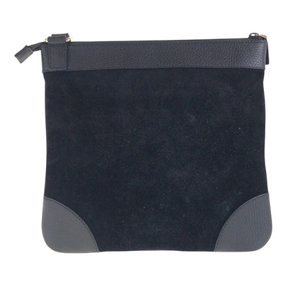 Gucci Shoulder Bag 272 396 Suede, Leather Black Silver Metal Crossbody Shoulder Bag Women