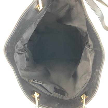 Gucci Tote Bag 002 1098 Gg Canvas, Leather Black Goldmetal Tote Bag Shoulder Bag Women