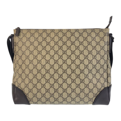Gucci Shoulder Bag 110054 Gg Supreme Canvas, Leather Beige Shoulder Bag Messenger Bag Women
