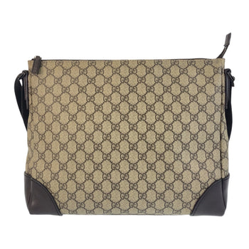 Gucci Shoulder Bag 110054 Gg Supreme Canvas, Leather Beige Shoulder Bag Messenger Bag Women