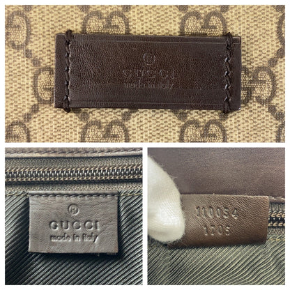 Gucci Shoulder Bag 110054 Gg Supreme Canvas, Leather Beige Shoulder Bag Messenger Bag Women