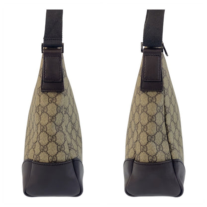 Gucci Shoulder Bag 110054 Gg Supreme Canvas, Leather Beige Shoulder Bag Messenger Bag Women