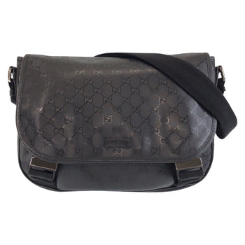 Gucci Shoulder Bag Pvc Black Shoulder Bag Messenger Bag Gg Implementation Women