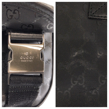 Gucci Shoulder Bag Pvc Black Shoulder Bag Messenger Bag Gg Implementation Women