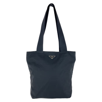 Prada Tote Bag Nylon Black Tote Bag Shoulder Bag Test Triangle With Logo Women