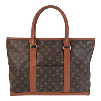 Louis Vuitton Tote Bag M42425 Pvc, Leather Brown Gold Metal Tote Bag Shoulder Bag Monogram Weekend