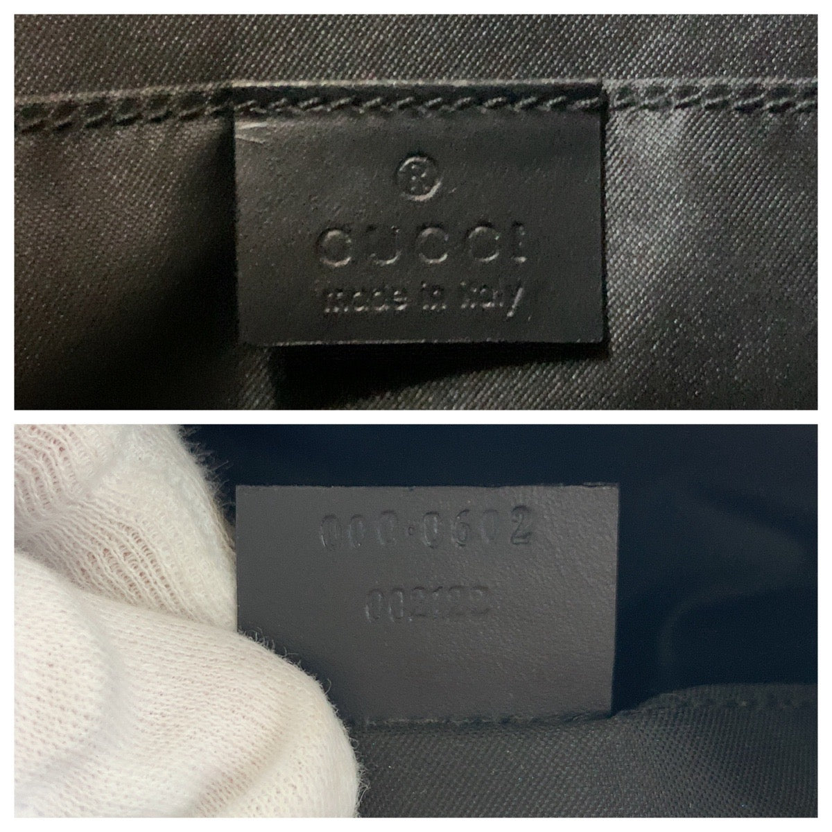 Gucci Shoulder Bag 000 0602 Gg Canvas, Leather Black Silvermetal Hobo Shoulder Bag Women
