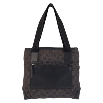 Gucci Tote Bag 28893 Gg Canvas, Leather Black Black Tote Bag Shoulder Bag Women