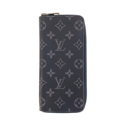 Louis Vuitton Long Wallet Purse M62295 Pvc Black Silvermetal Long Wallet Purse Zip Around Monogram