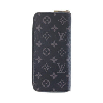 Louis Vuitton Long Wallet Purse M62295 Pvc Black Silvermetal Long Wallet Purse Zip Around Monogram