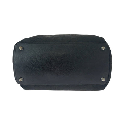 Gucci Tote Bag 120836 Gg Canvas Black Silvermetal Tote Bag Shoulder Bag Women